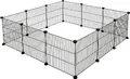 Produktbild: Kerbl Pet Freilaufgehege Hopsi, 12x Gitterelemente, je 35x35cm, flexibel erweiterbar, einfache Montage, Stecksystem