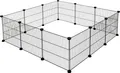 Produktbild: Freilaufgehege Hopsi, 12x Gitterelemente, je 35x35cm, flexibel erweiterbar, e...