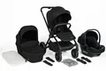 Produktbild: BabyGO Harmony 3in1 Kinderwagen Gestell schwarz Stoff schwarz TOP