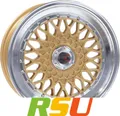 Produktbild: 4x R-Style Wheels RS01 gold horn polished 9x16