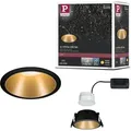 Produktbild: Paulmann LED Einbauleuchte Cole 1er-Set - Schwarz/Gold