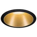 Produktbild: LED Einbauleuchte 3-Step-Dim Cole Coin IP44 rund 88mm Coin 6W 470lm 230V dimmbar 2700K Schwarz Gold matt