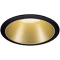 Produktbild: Paulmann 93403 LED Einbauleuchte Cole rund incl 1x6,5W dimmbar Einbaustrahler Schwarz, Gold matt Einbaulampe Kunststoff, Alu Zink Deckenspot 2700K