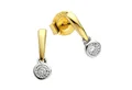 Produktbild: Diamonds by Ellen K. Paar Ohrstecker 375 Gold zweifarbig 2x Brillant 0,03ct.
