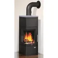 Produktbild: Kaminofen Justus Diego wärmePLUS raumluftunabhängig Stahl schwarz 6kW - Schwarz