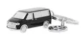 Produktbild: BRISA VW Collection - Volkswagen 3D Metall-Schlüssel-Anhänger-Ring-Schlüsselbund-Accessoire im T5/T6 Bulli Bus Design (Classic Bus/Schwarz)