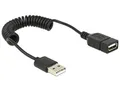 Produktbild: DeLock 4X Verlängerungskabel USB 2.0-A Stecker/Buchse