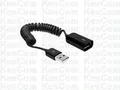 Produktbild: Delock 83163 USB Verlängerung A Stecker auf A Buchse Spiralkabel 20 bis 60cm