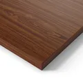 Produktbild: Ergotopia® Tischplatte Nussbaum 120 cm, robuste Schreibtischplatte ideal für höhenverstellbare Schreibtische - Holzplatte gefertigt in Deutschland - 25 mm Bürotischplatte