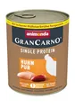 Produktbild: animonda GranCarno Hunde Nassfutter Single Protein Huhn pur (6 x 800g), getreidefreies Hundenassfutter ohne Zucker, für ausgewachsene Hunde, mit frischem Hühnerfleisch und Innereien