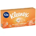 Produktbild: Kleenex Allergy Comfort Kosmetiktücher-Box, Taschentücher für Allergiker, 12 Boxen á 56 Papiertaschentücher, 3-lagig, hypoallergen, Großpackung