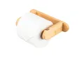 Produktbild: eluno Toilettenpapierhalter WC-Rollenhalter aus Bambus, zum Kleben oder Bohren