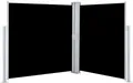 Produktbild: vidaXL Ausziehbare Seitenmarkise Schwarz 140 x 600 cm