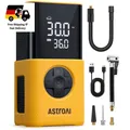 Produktbild: AstroAI Kabellose Elektrische Luftpumpe AIRUN L7S mit LED-Licht, 150 PSI, Gelb