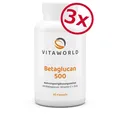 Produktbild: Vita World 3er Pack Beta Glucan 500mg (24,10€/100g) 3 x 90 Kapseln Betaglucan