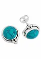 Produktbild: Ohrstecker 925 Silber Türkis Edelstein Ohrringe echt Silber Damen Sterling Silber Stecker Geschenk(MOS-065-15)