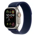 Produktbild: Apple Watch ultra 2 gps + cellular, koperta 49 mm z tytanu w kolorze naturalnym z opask trial s/m w kolorze niebieskim - Silber/Blau