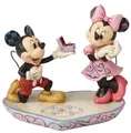 Produktbild: Disney A Magical Moment Mickey & Minnie Mouse Maus Jim Shore Herz Ring 4055436