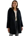 Produktbild: CECIL Teddy Mantel mit Kapuze dark navy blue L