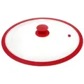 Produktbild: GRÄWE Universaldeckel GRÄWE Glasdeckel mit Silikonrand Ø 14 - 32 cm in GRÜN oder ROT rot Ø 30 cm