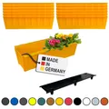 Produktbild: Blumenkasten Pflanzkasten 12er-Set Gelb Einsatz für Europaletten Balkonkasten