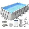 Produktbild: Avenli Pool, Grau, Kunststoff, Uni, Rechteckig, 305x122x549 cm, Freizeit, Pools und Wasserspaß, Pools