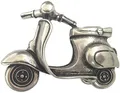 Produktbild: BELTINGER Gürtelschnalle Scooter 4,0 cm | Buckle Wechselschließe Gürtelschließe 40mm Massiv | Mit Emaille | Wechselgürtel bis 4cm | Silber