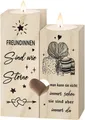 Produktbild: Kerzenständer Holz Herz Geschenk Freundin Freundin Geburtstagsdeko