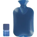 Produktbild: Fashy Wärmflasche Halblamelle, 6440, 2 Liter, saphir, aus PVC