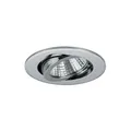 Produktbild: Brumberg LED Einbaustrahler, IP20, rund, Ø 8.2cm, Plug&Play 350mA, 7W 3000K 740lm 38°, schwenkbar 30°, Chrom