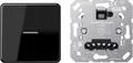 Produktbild: JUNG Tastdimmer Universal 1711DE | LED-Tastdimmer Unterputz 3-420W | Nebenstelleneingang | Phasenan-/abschnitt | weiß