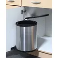 Produktbild: 1.05 Einbau Mülleimer zur Montage im Küchenschrank - 12 Liter - Silber