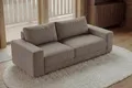 Produktbild: riess-ambiente 3-Sitzer LOFT 210cm taupe - Vogue Velours Samt, Taschenfederkern, Rundumbezug, Einzelartikel 1 Teile, Moderne Couch - ideal für Wohn- und Schlafzimmer oder Loft-Wohnungen