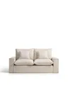 Produktbild: Natur24 Sofa Anarela 2-Sitzer-Sofa 220 x 64 x 107 cm Leinen Viskose Beige