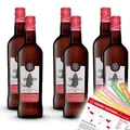 Produktbild: Sandemann, Medium Dry, Sherry sortenreines Weinpaket + VINOX Winecards (6x0,75l)