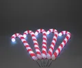 Produktbild: Konstsmide - LED Acryl Zuckerstange, 5er-Set, klar,24V, Aussen (IP44), 80 weiße Dioden, weißes Kabel - 6295-203