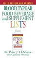 Produktbild: Peter J. D'Adamo Blood Type AB Food, Beverage and Supplement Lists (Taschenbuch)
