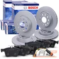 Produktbild: BOSCH Bremsscheiben Ø295/276 +Bremsbeläge +Warnkontakt Vorne+Hinten für MERCEDES
