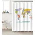 Produktbild: Sanilo Duschvorhang, Polyester, Weltkarte - weiss