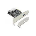 Produktbild: 89399 - PCI Express x4 Karte > 1 x extern + 1 x intern  (USB 3.1...