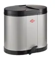 Produktbild: WESCO Tretabfalleimer 30L Mülltrennung silber Metall 2x15L