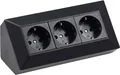 Produktbild: ChiliTec Steckdosenblock 3-fach, 230V, 45° Winkel, schwarz