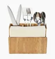 Produktbild: Besteckständer Besteckhalter Organizer Serviettenhalter CHEFFINGER CF-5037