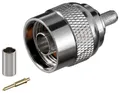 Produktbild: Goobay N-Stecker Crimp Ø 5,2 mm - mit vergoldetem Kontakt, für RG 58-Kabel