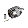 Produktbild: Goobay 11361 N-Stecker Crimp mit Gold-Pin für RG 58 Kabel, Durchmesser: 5,2 mm
