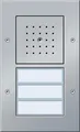Produktbild: Gira 126765 Türstation AP 3fach, Türkommunikations-Systeme, Aluminium