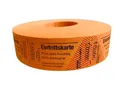 Produktbild: TAMLED Bonrolle EINTRITTSKARTEN orange 1 Rolle mit 1000 perforierten Abrissen fortlaufend nummeriert Gastromarken Festival Getränke Verpflegung Events Firmenveranstaltung Volksfest Verein Wertmarke