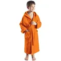 Produktbild: Arus Kinderbademantel für Jungen und Mädchen, mit Kapuze, in vielen Farben erhältlich, 100% Baumwolle, Kapuze, Gürtel, mit zwei Taschen, farbenfroh orange 176