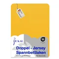 Produktbild: Dukal | Spannbettlaken | 140 x 200 cm | aus hochwertigem DOPPEL-Jersey | 100% Baumwolle | Farbe: Gold