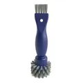 Produktbild: Steckdosenbürste Sauba KOMBO 130 mm blau-grau Der clevere Klassiker für saubere Steckdosen